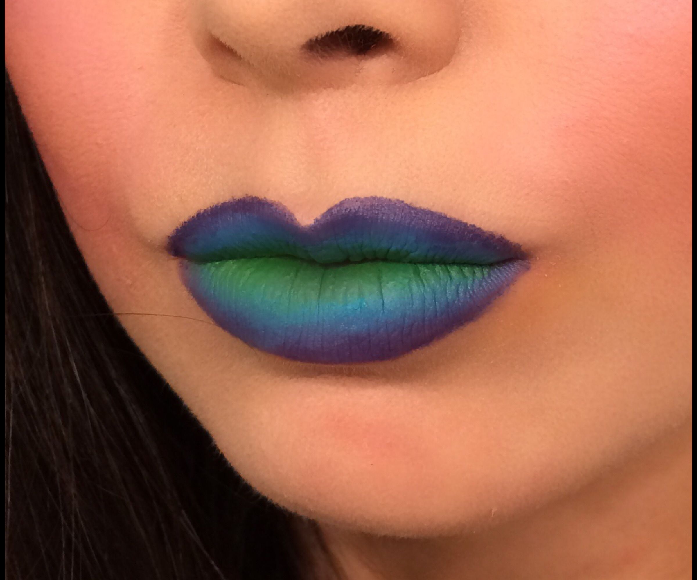 Tricolor Ombré Lips