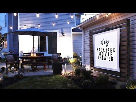DIY Outdoor Movie Theater for Our Backyard!