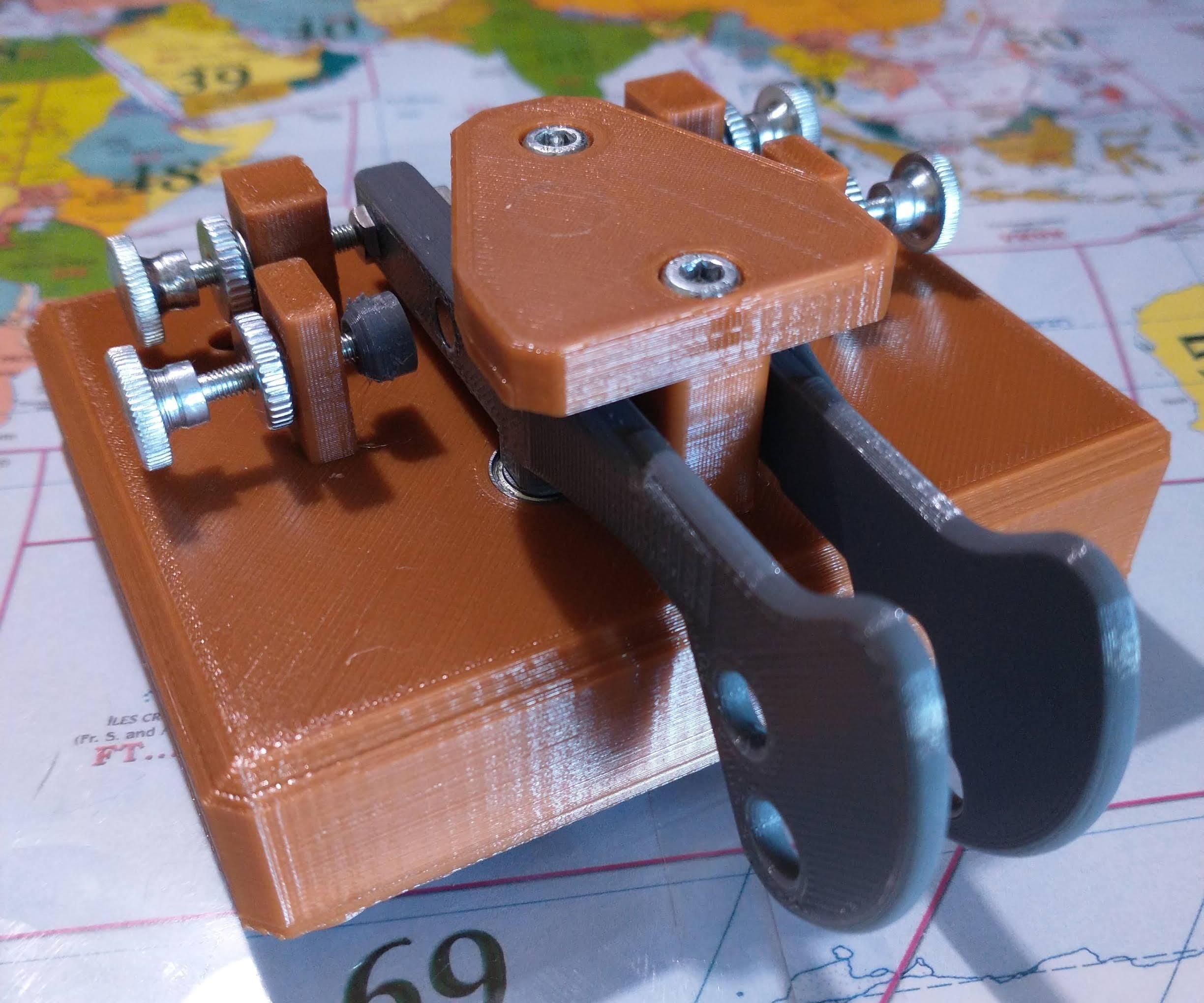3D Printed Twin Paddle Cw Key (566grs.)