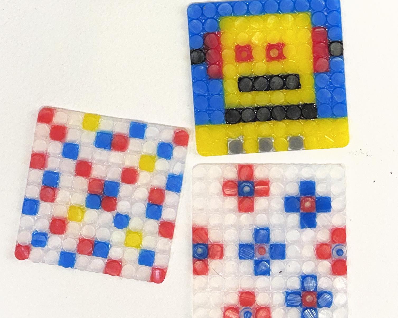 Hot Glue Mosaic Coasters (or Tiles)