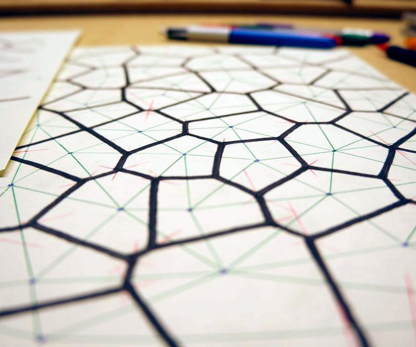 Hand-Drawn Voronoi Diagrams