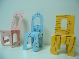Paper Dollhouse Chairs