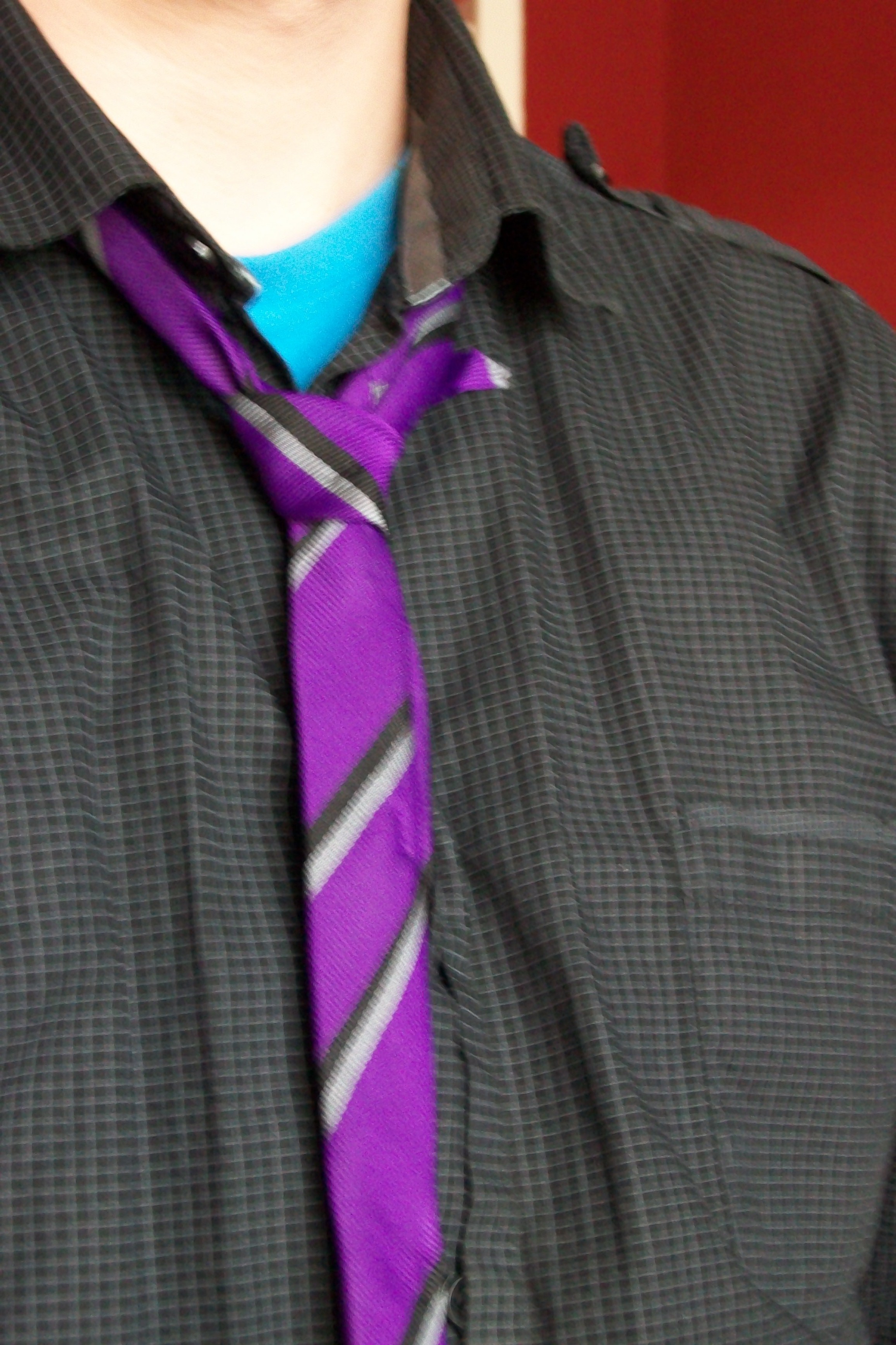 Customizing your school tie.