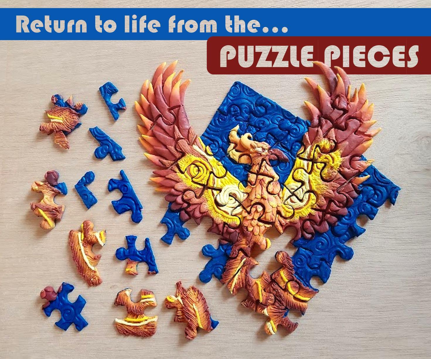 Phoenix Puzzle (Polymer Clay)