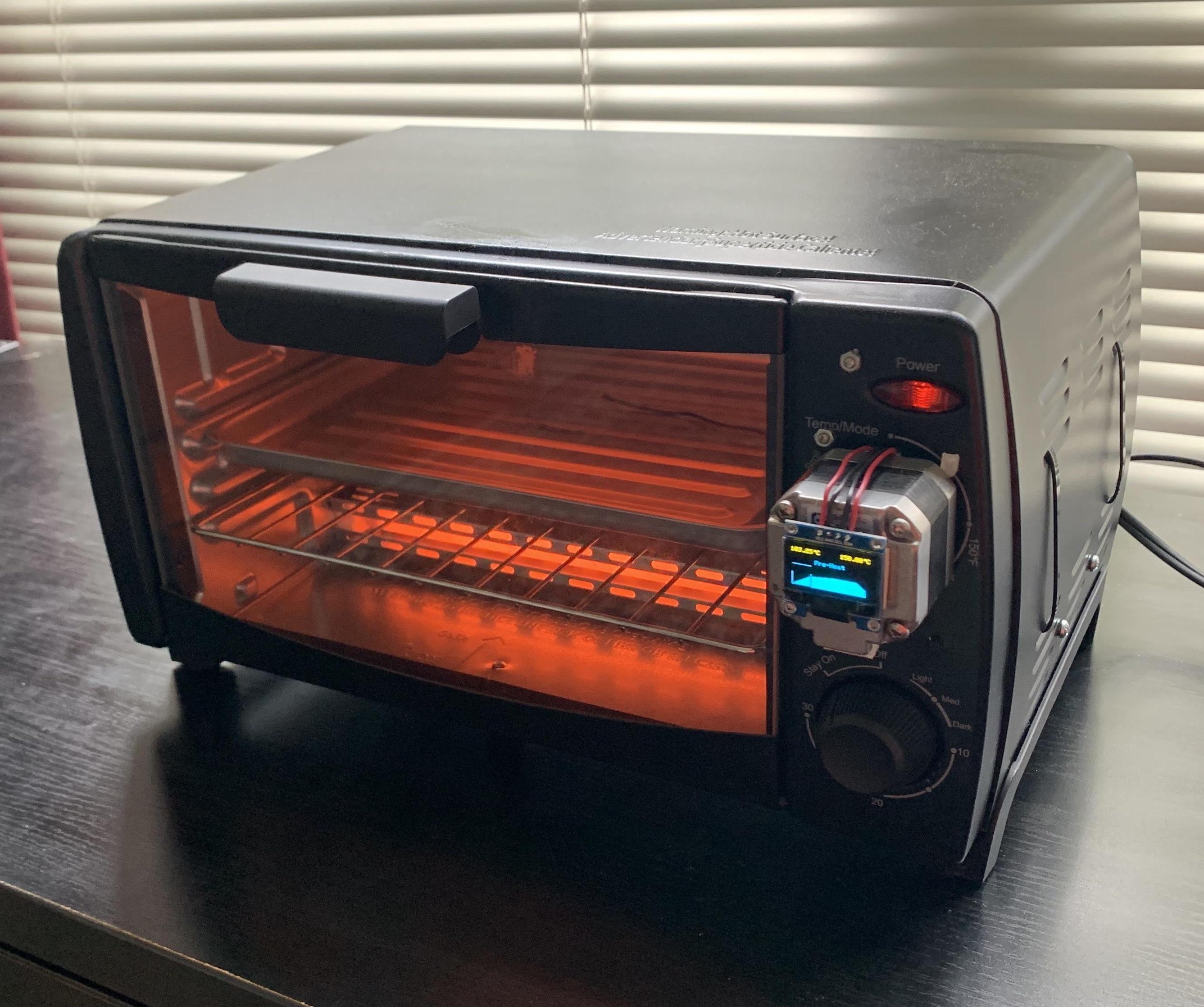 Automatic SMD Reflow Oven From a Cheap Toaster Oven