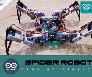 ARDUINO SPIDER ROBOT (QUADRUPED)