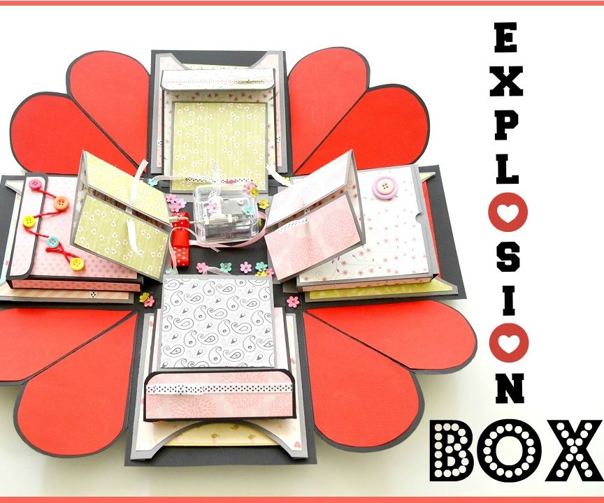 How to make Exploding Memory Box | DIY Surprise Gift for boyfriend | Explosion Love Box Card