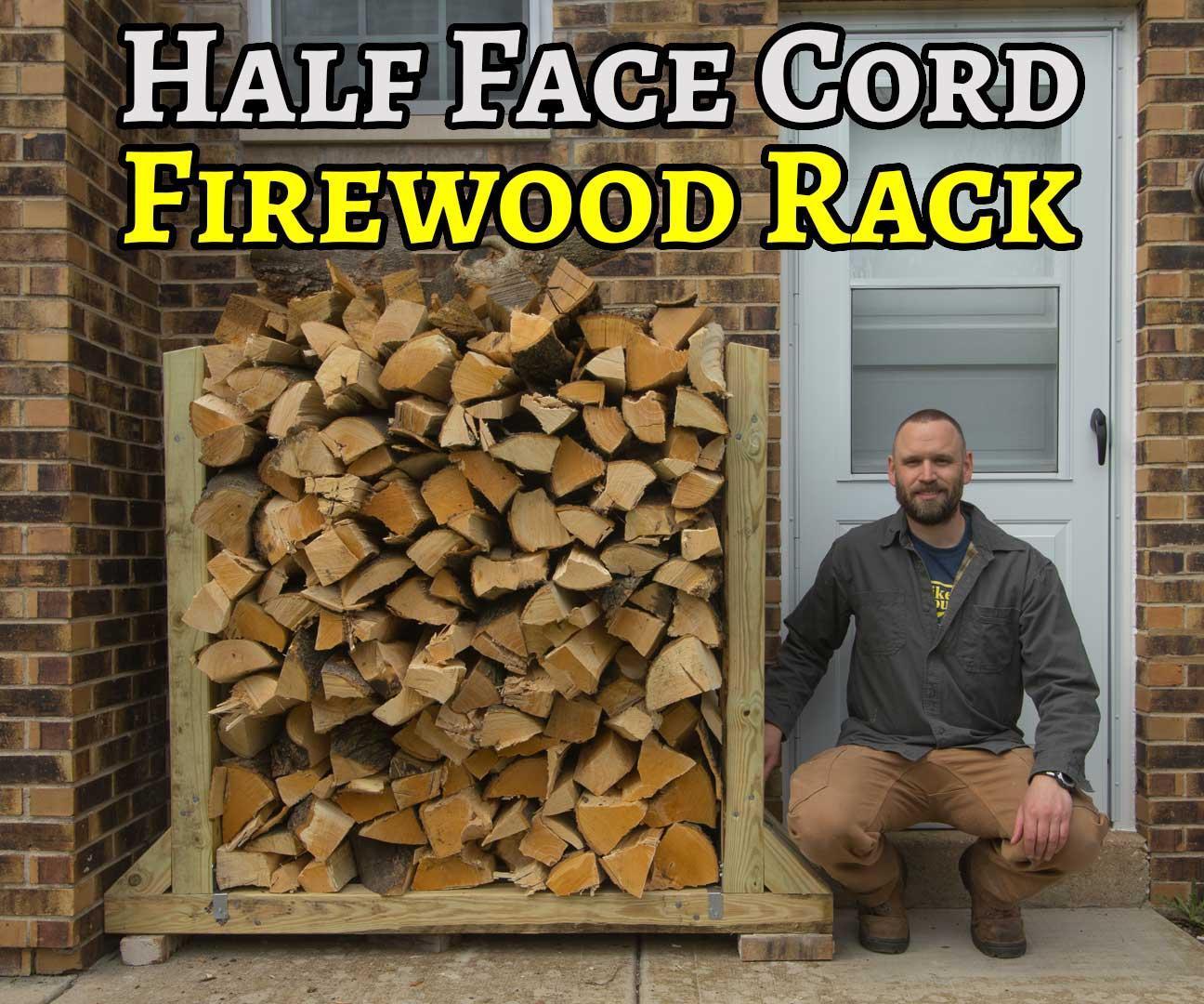 Half-Face-Cord Firewood Rack