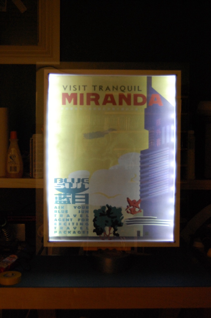 Illuminated Touchscreen Poster Frame with Subliminal Message!
