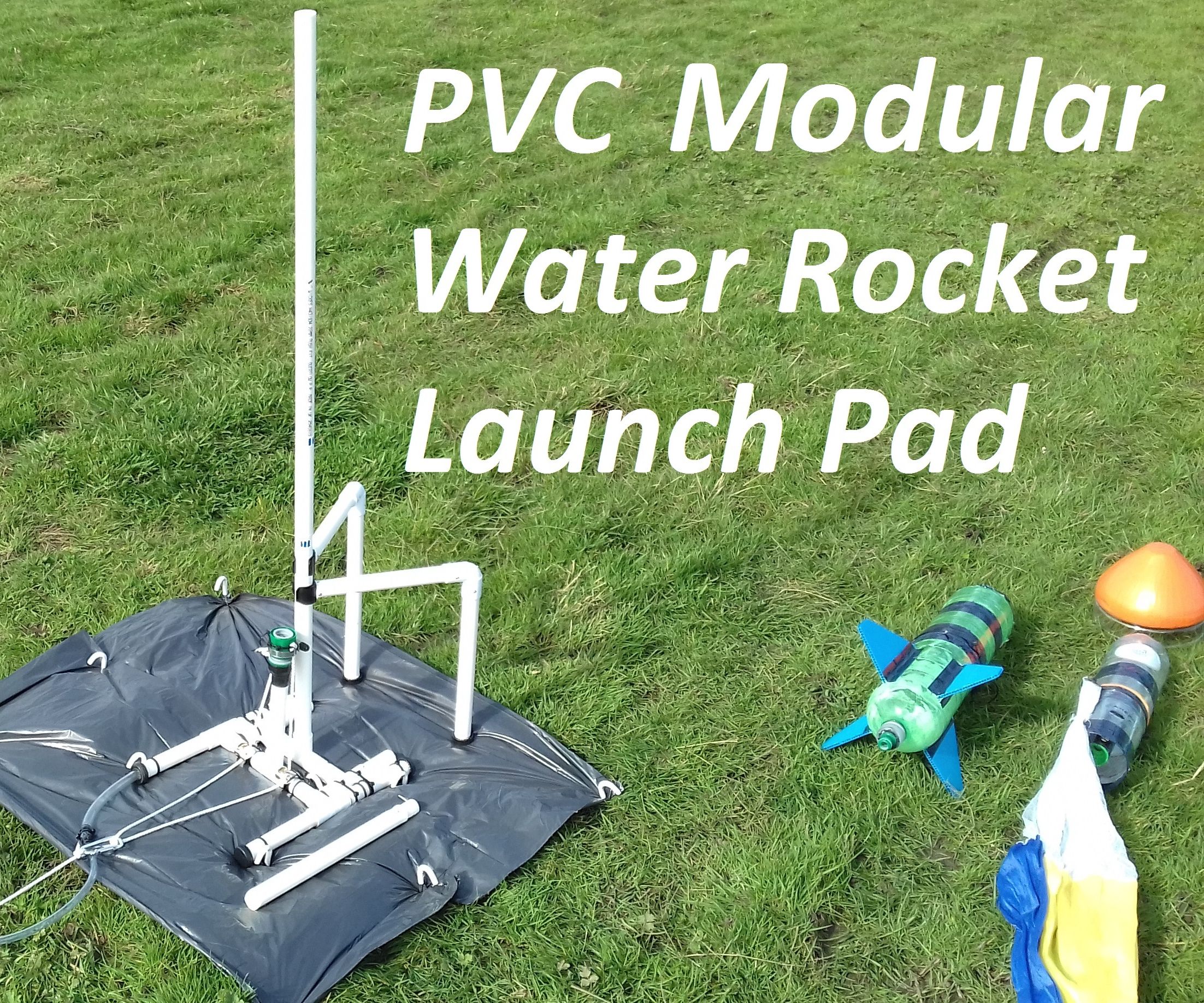PVC Water Rocket Modular Launch Pad With Gardena Connector