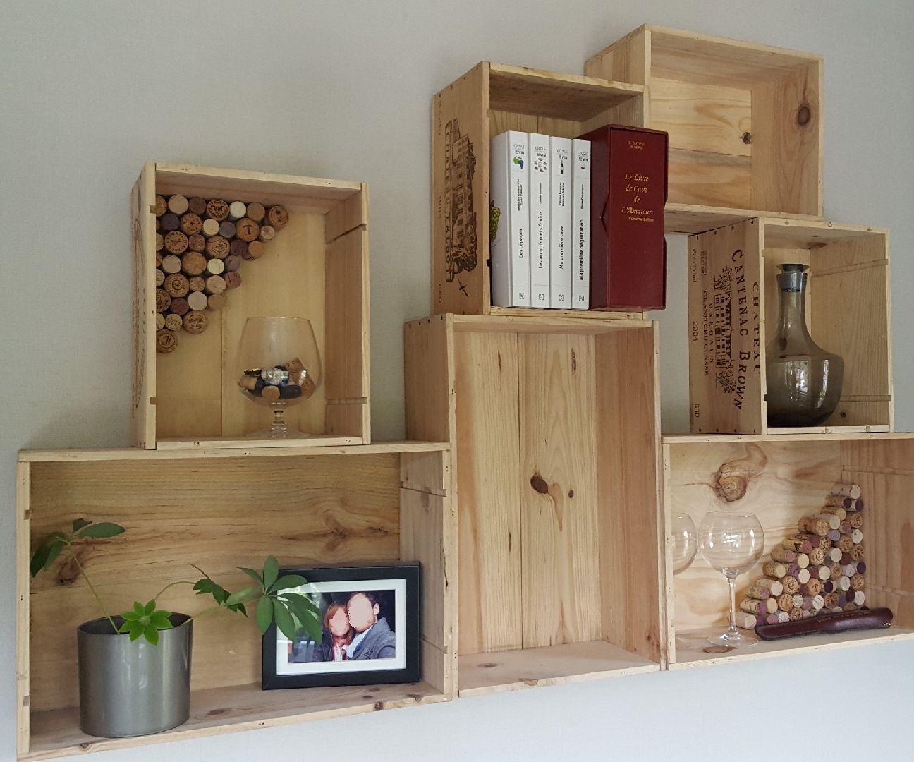 Wine Box Shelf