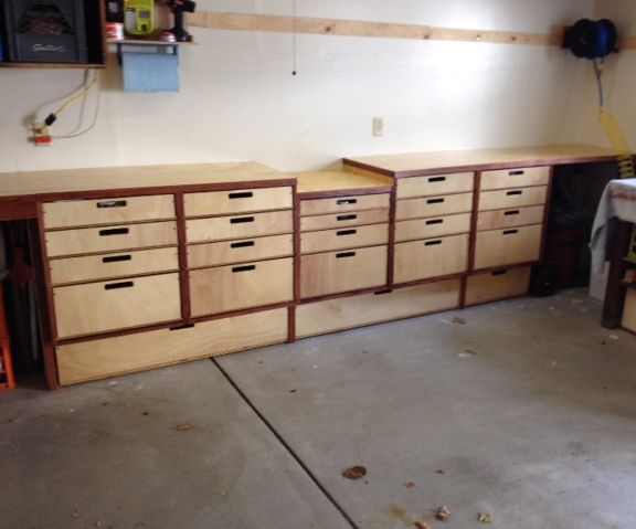 Easy Garage Storage and Bench