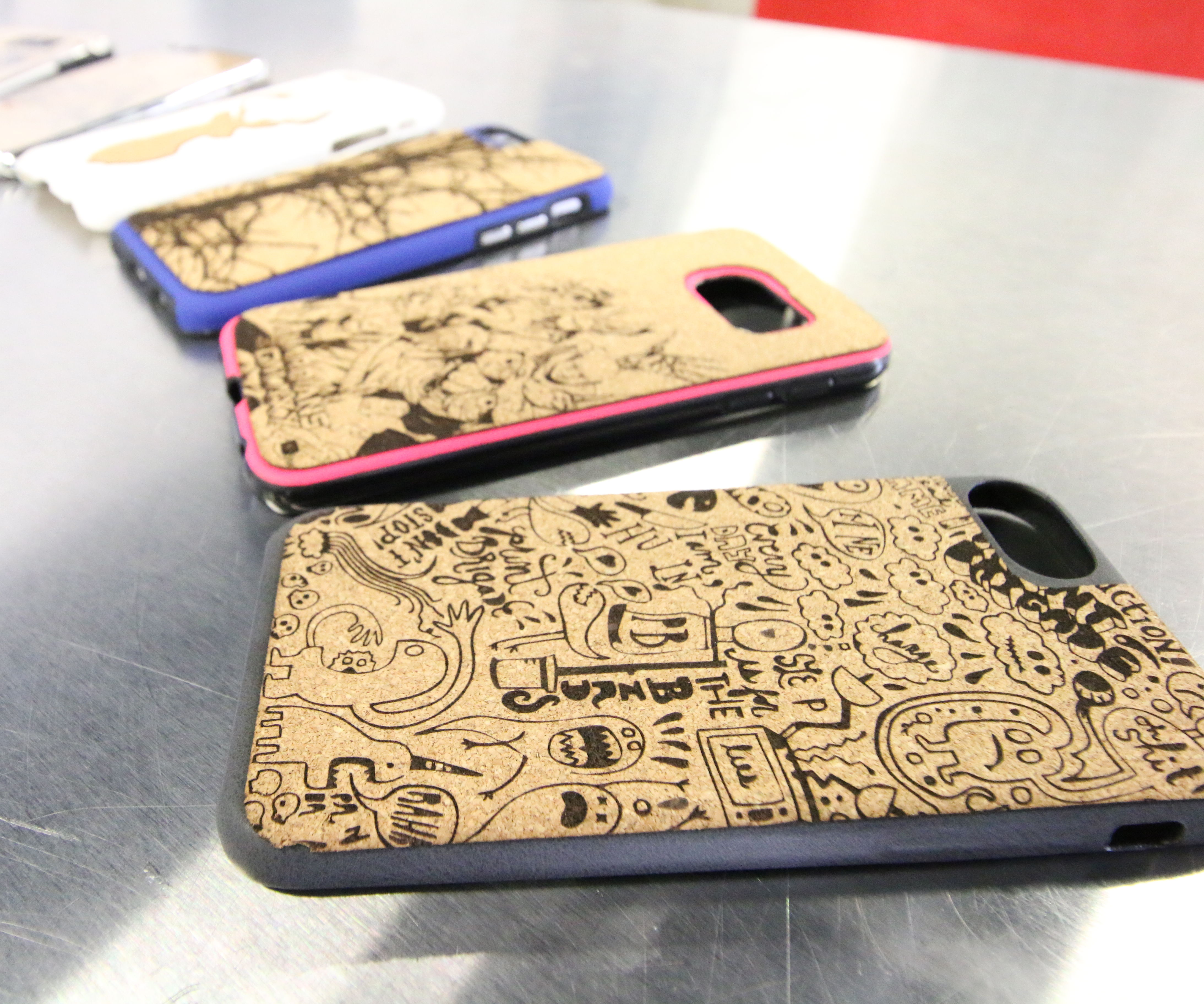 Laser Engraved Cork Cell Phone Covers