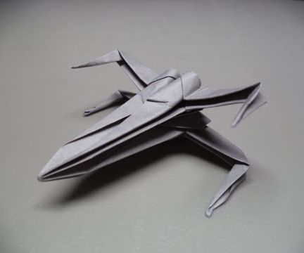 How To Fold an Origami Star Wars X-wing Starfighter