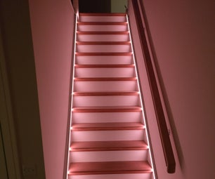 Automatic IoT Staircase Glowing Lighting