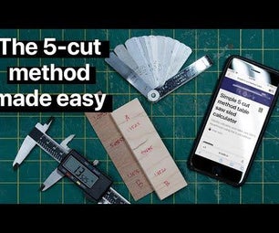 The 5-Cut Method Made Easy! a Foolproof Process and Calculator for Square Table Saw Crosscut Sled Fences