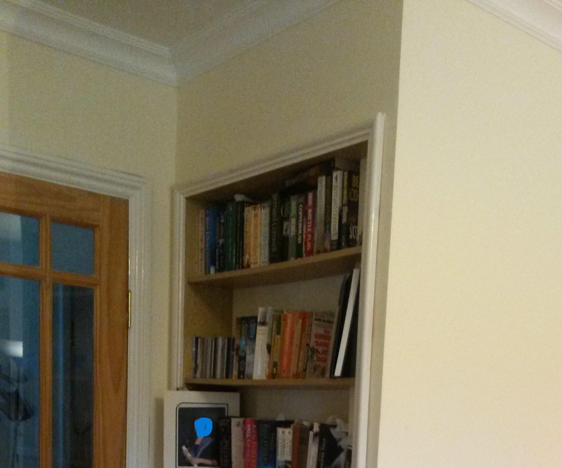 Built in Bookcase in Wasted Gap