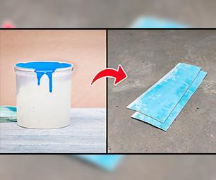 Make Plastic Sheet From Plastic Paint Bucket