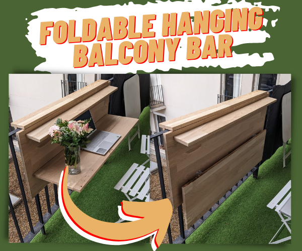 Foldable Hanging Balcony Bar/Table