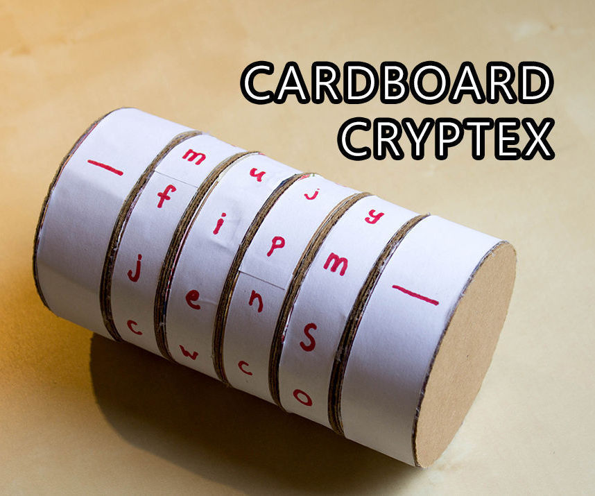 Cardboard Cryptex Safe!