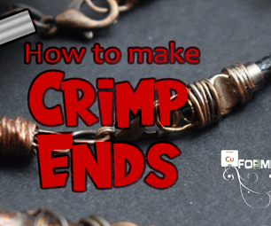 How to Make Crimp End Caps for Pendants | Electroforming