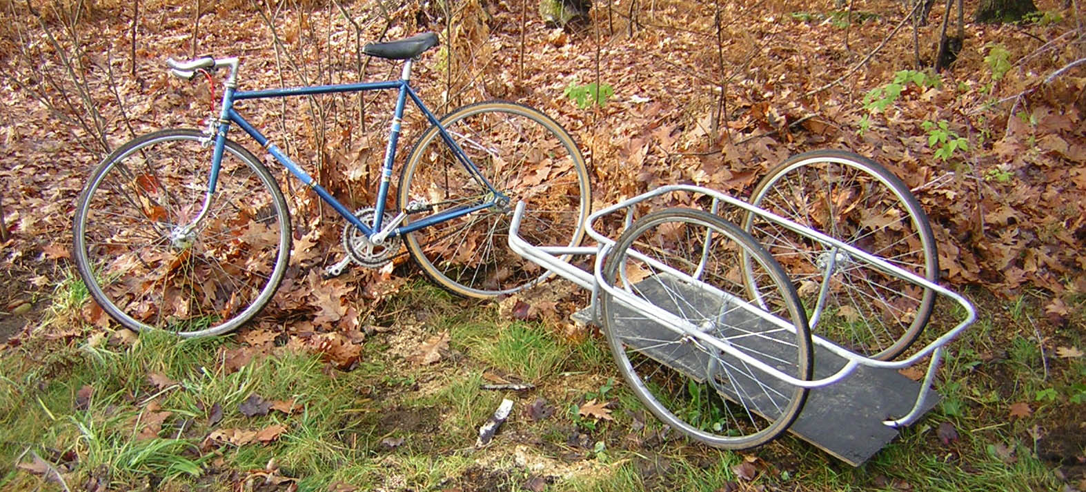 Bicycle cargo trailer--200 lb capacity, $30 for parts