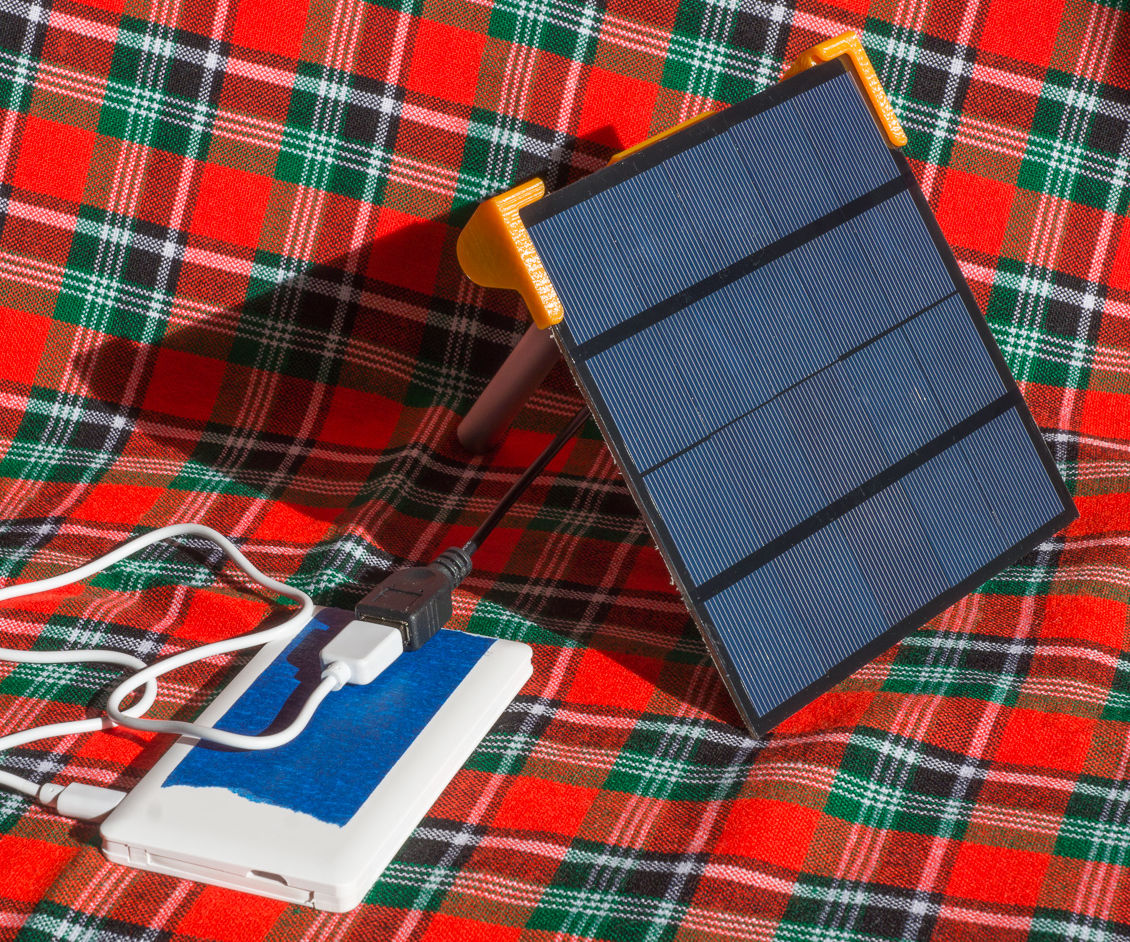 Harvest More Sun Power - Stand for Tiny Solar Panel