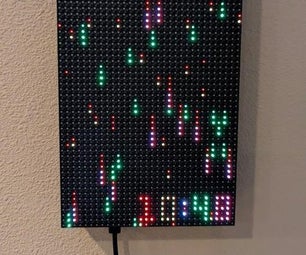64x32 LED Matrix Clock