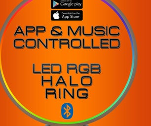 LED RGB DESIGNER CIRCLE RING LIGHT LAMP - App & Music Controlled