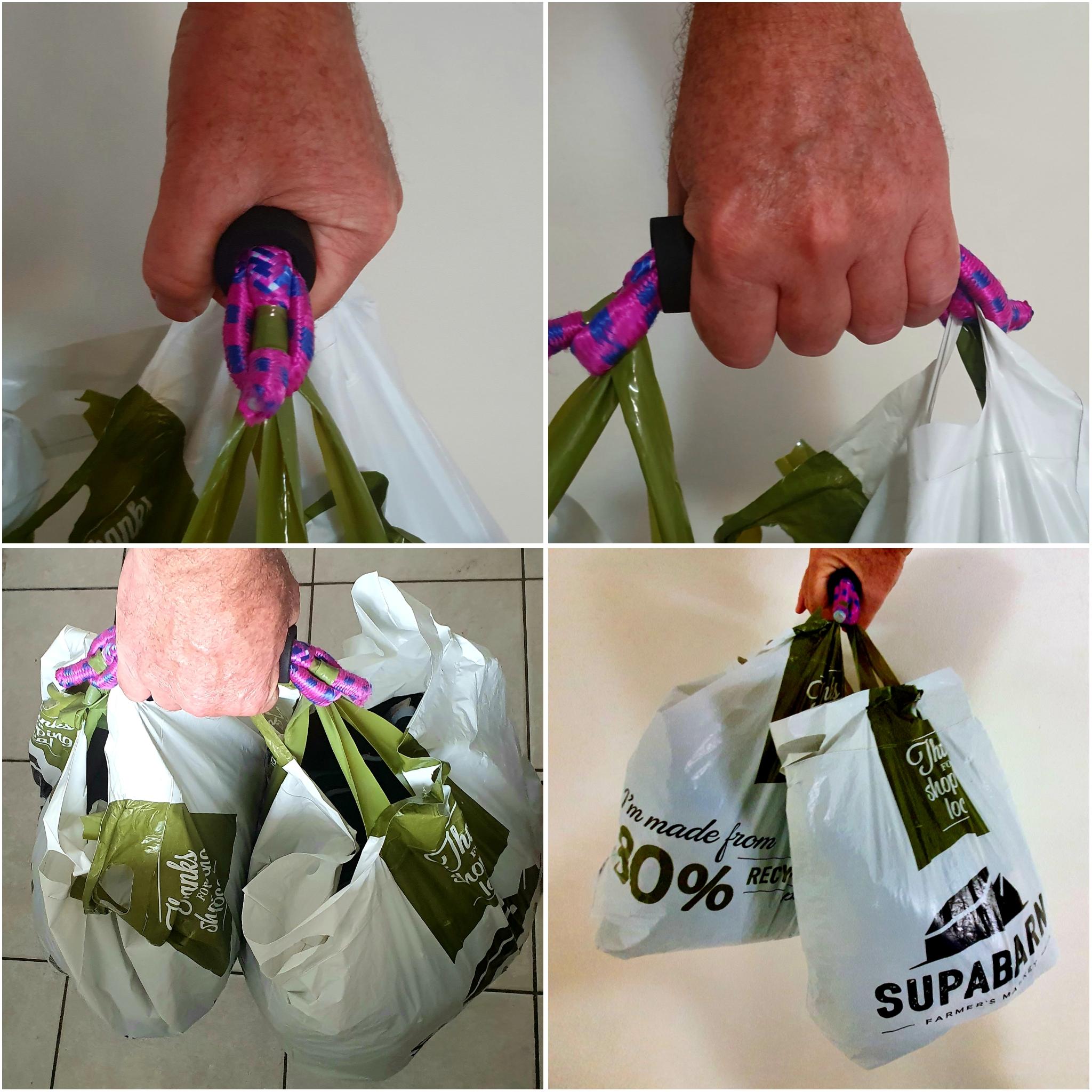 Shopping Bag Carrier With Shock Absorber