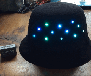 CheerLights Internet-Connected Hat (with Particle Photon)