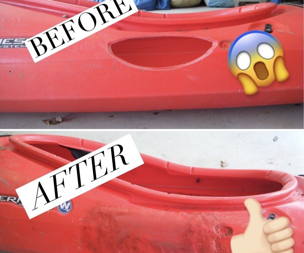 Fixing a Plastic (polyethylene) Kayak With a Hole in It