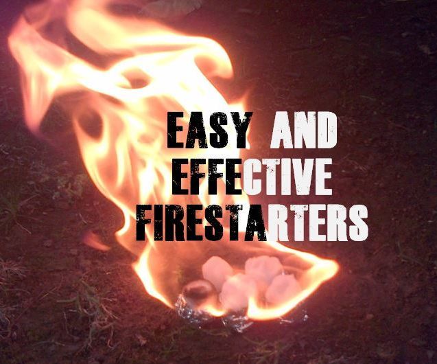 EASY AND EFFECTIVE DIY FIRE STARTERS!