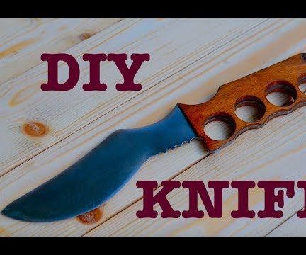 DIY Classic Knife Out of Rusted Metal Sheet