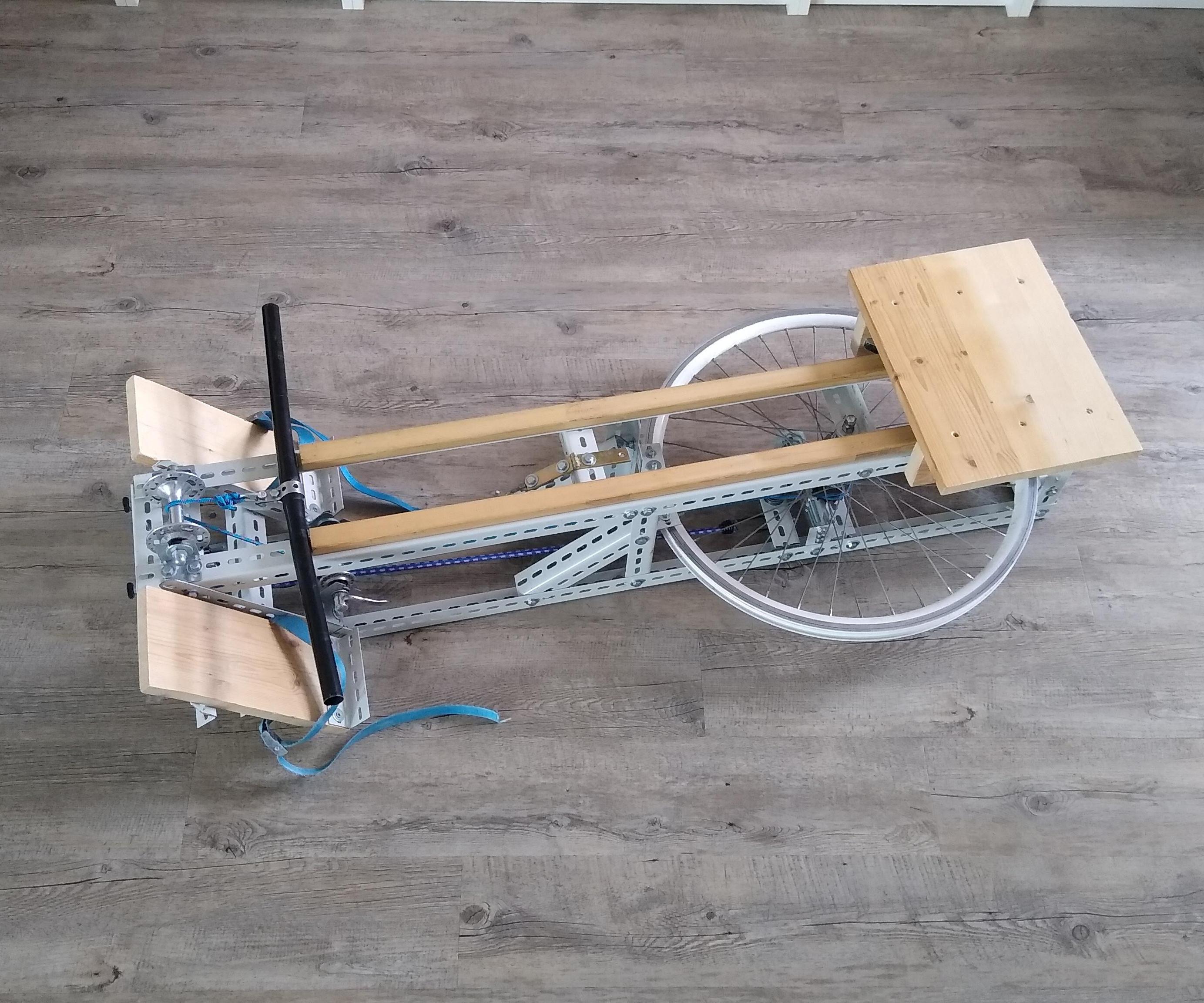 The RatRodRower - a Rowing Machine From Used Bike Parts