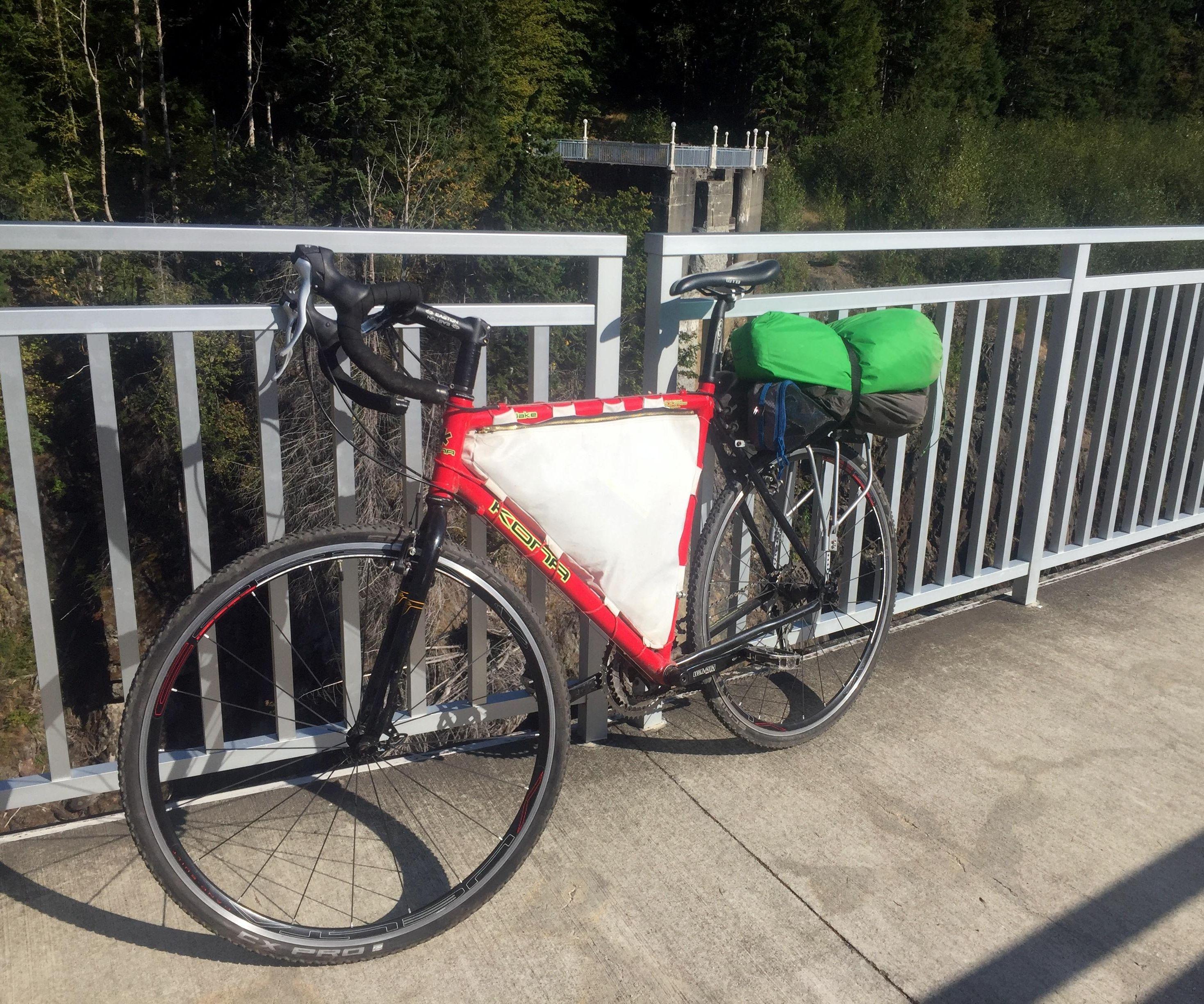 Bike Frame Bag From a Recycled Sail