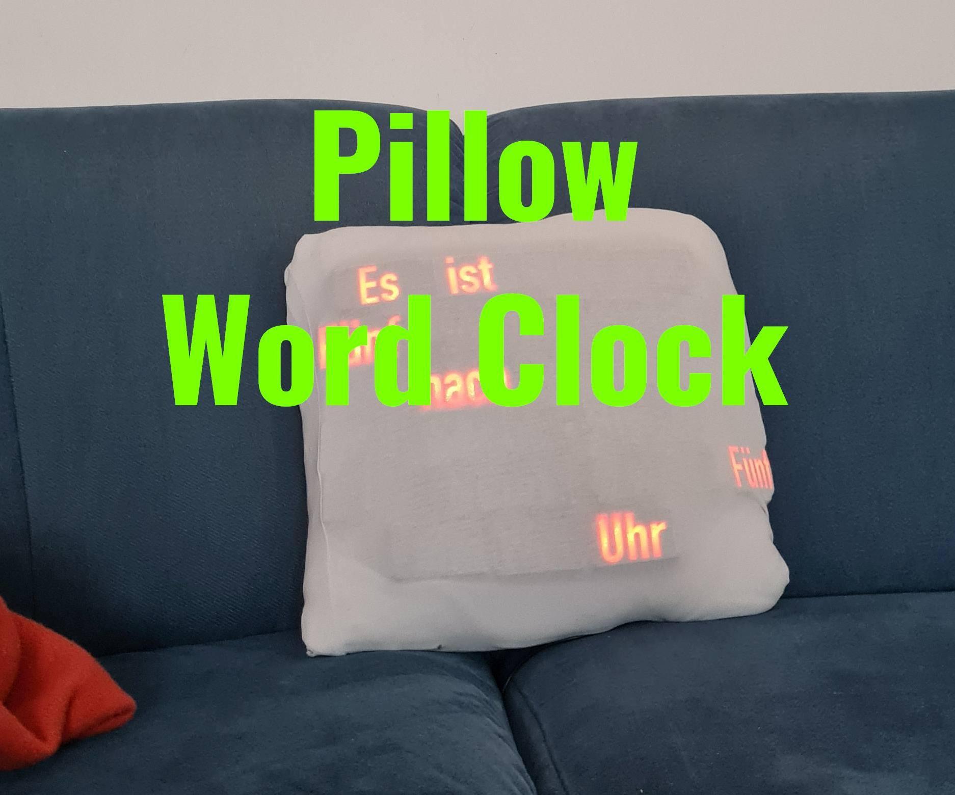 Pillow Word Clock
