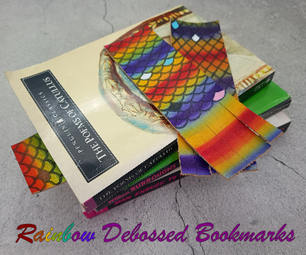 Rainbow Debossed Bookmarks