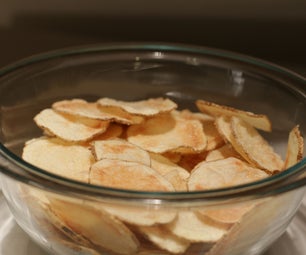 Crispy Crunchy Potato Chips in the Microwave