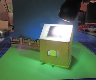 Make a Light-Up Solar-Powered Paper House With Chibitronic Circuit Sticker LEDs