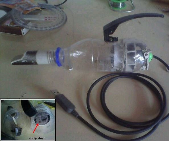 Make your own usb mini vacuum cleaner 