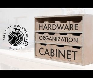 Hardware Organizer Cabinet Made With Box Joints