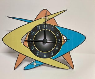 Handmade Space Age Clock