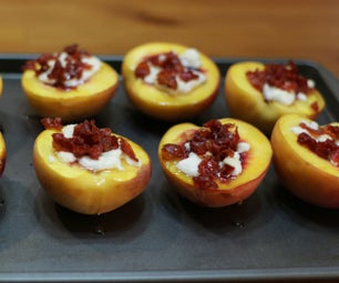 Roasted Peaches Goat Cheese Peaches With Prosciutto and Honey