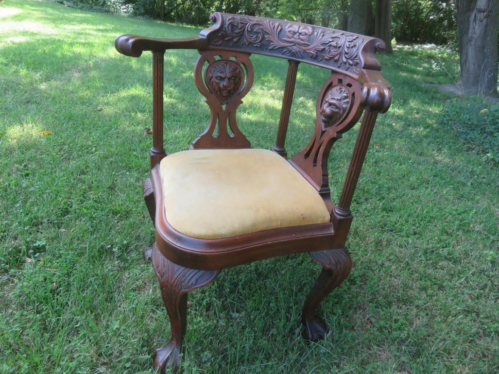 Repair Broken Arms on an Heirloom Chinese Chippendale Corner Chair