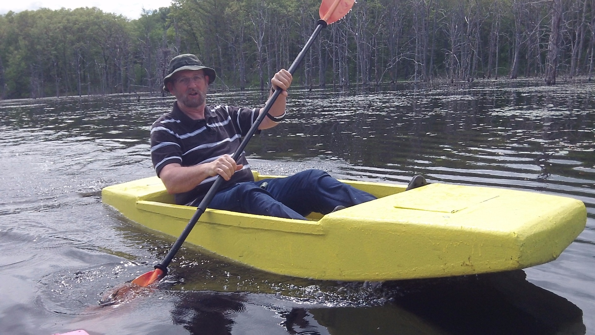 Seafoam Kayak, the Unsinkable Foam Kayak Anyone Can Build, 16 Pounds and Eight Feet of Fun