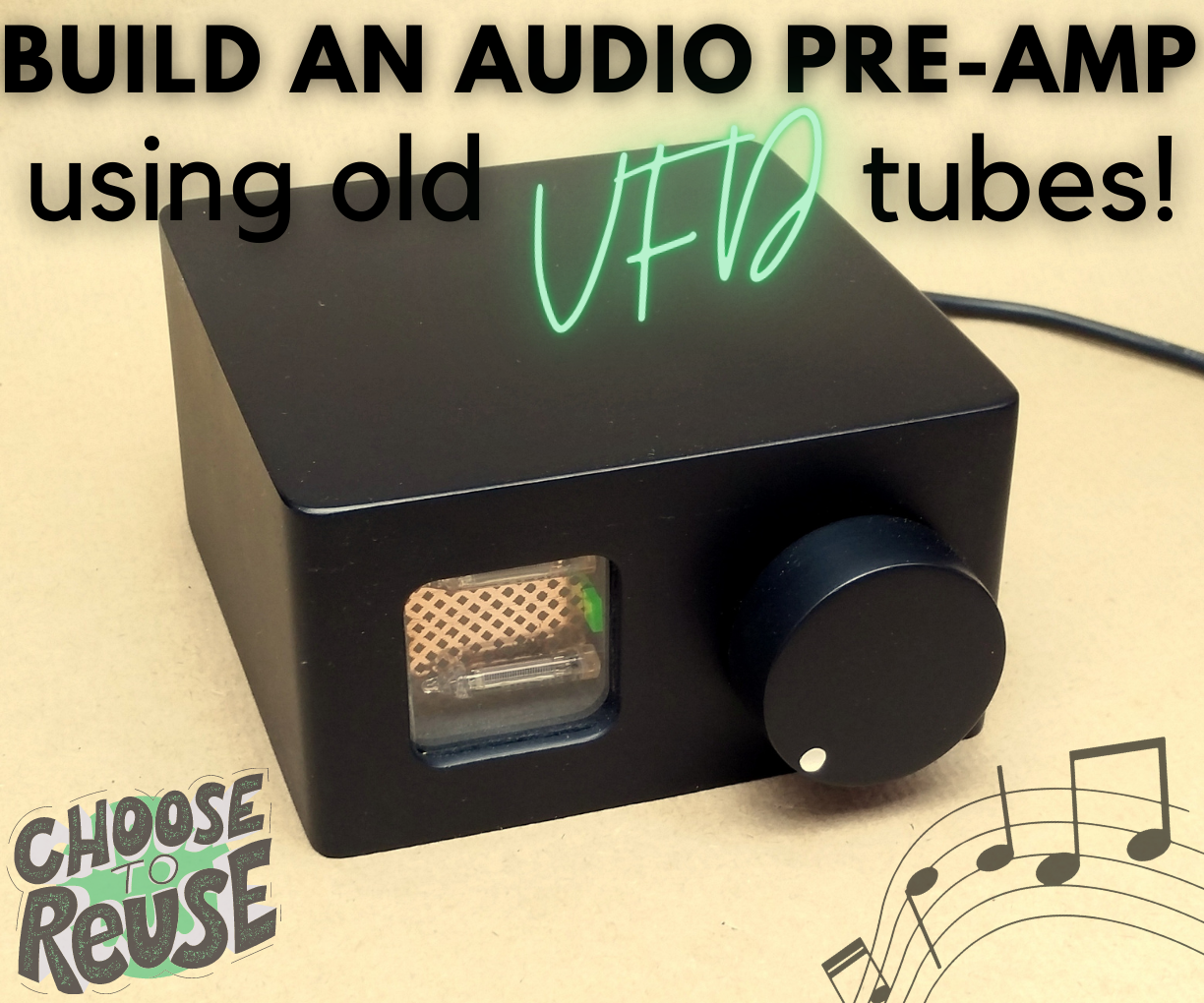 Audio Preamp Built From VFD Indicator Tubes!