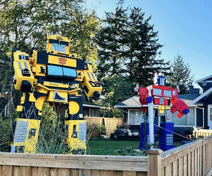 Transformers Halloween Display