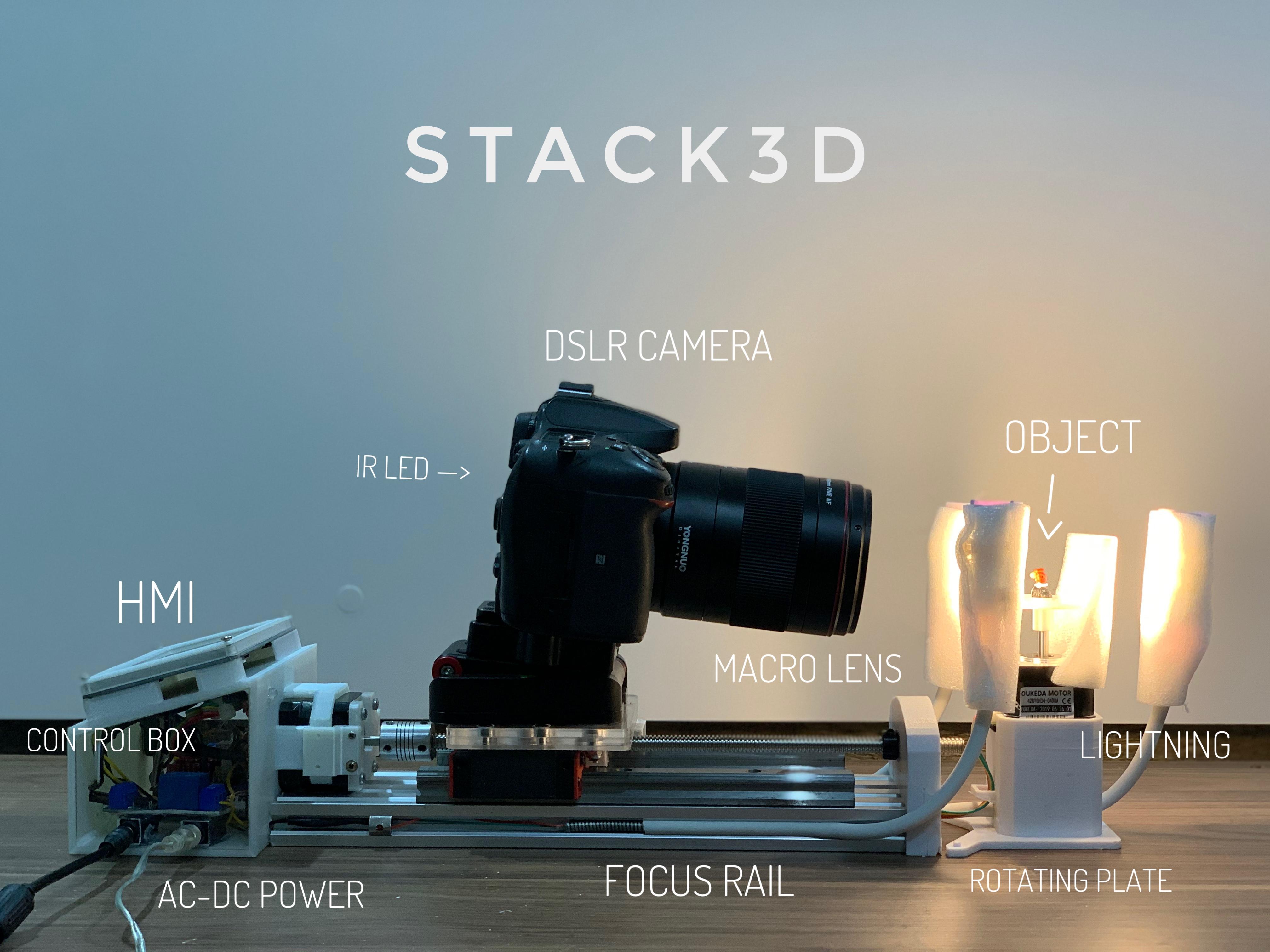 STACK3d Three-dimensional Macrophotography Scanner