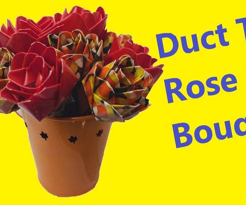  Duct Tape Rose Pen Bouquet